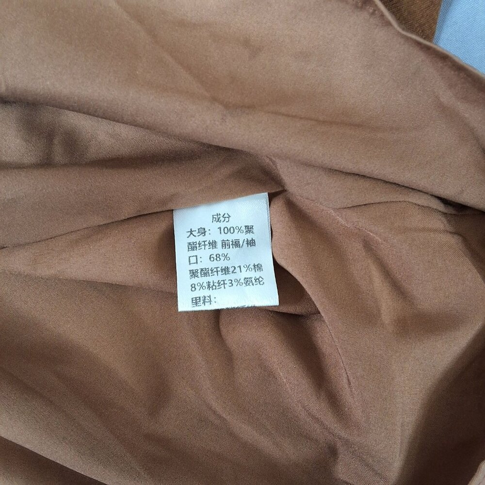 Vintage Inspired Rust Brown Peasant Midi Dress With Romantic Poet Sleeves S Boho - Picture 8 of 9
